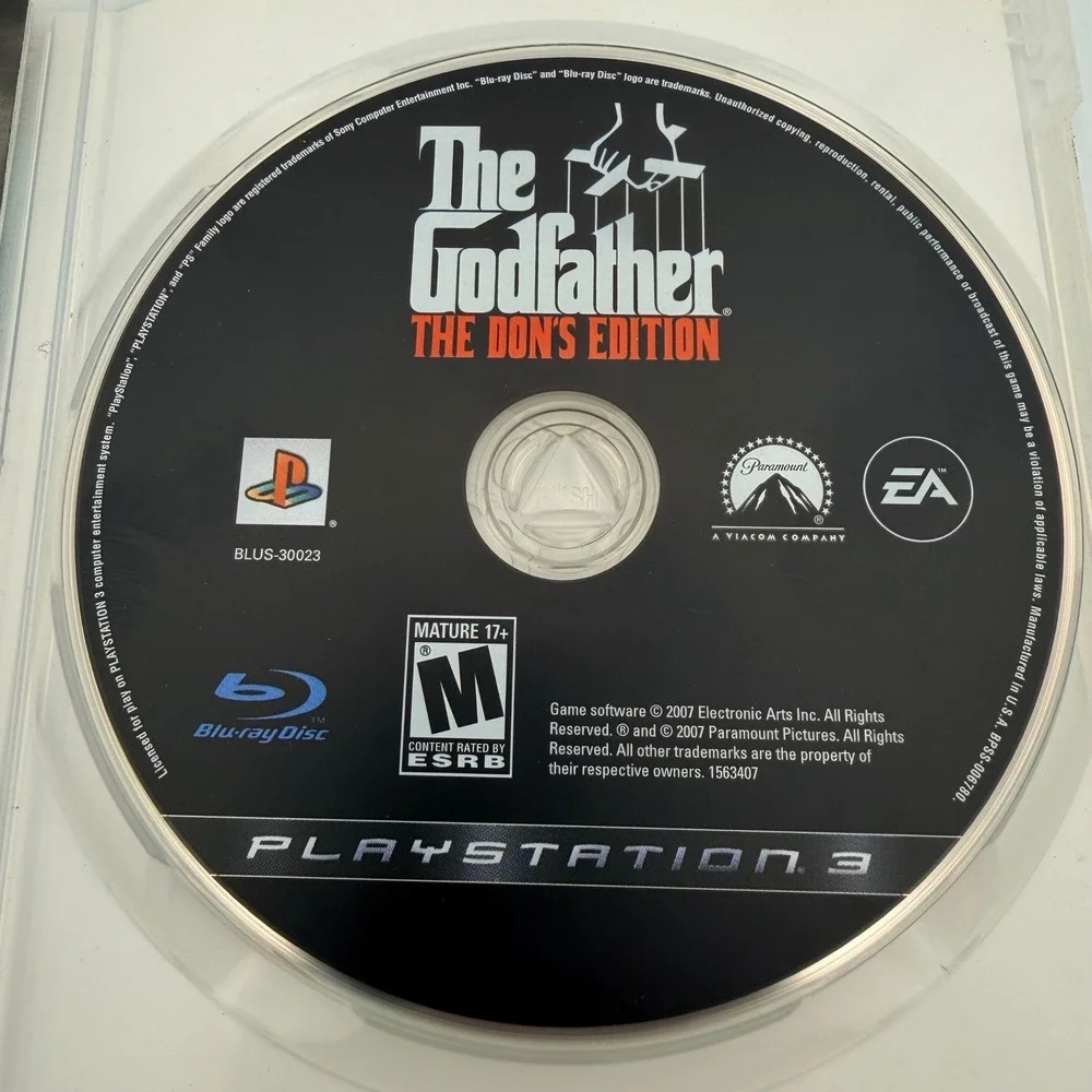 The Godfather The Don's Edition Sony PlayStation 3 PS3 2007 CIB BLUS-30023 EA